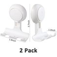 thumbnail image 4 of Luniquz Shower Razor Holder Suction Cup 2 Pack, Suction Hooks Removable and Reusable, Vacuum Suction Cup Razor Holder for Towel Loofah Sponge, Waterproof Hooks for Bathroom razor holder for shower, 4 of 6