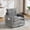 Gray, variant on Villeston Swivel Accent Chair, 36.2"W Oversize Chenille Armchair with Side Bag, Modern Comfortable Chair for Living Room, Bedroom,Mustard yellow