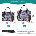 thumbnail image 4 of FORMRS Insulated Lunch Bag for Work School Unisex Large Capacity Cooler with Shoulder Strap, Puprle Ethereal Floral Harmony, 4 of 6