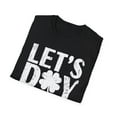 thumbnail image 5 of Let's Day Drink, Gildan Unisex Softstyle Shirt, Shamrock Graphic Tee, S-3XL, 5 of 5