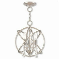 Traditional Glam Chic Three Light Chandelier-Brushed Nickel Finish Bailey Street Home 218-Bel-2255834