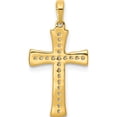 thumbnail image 3 of 14K Yellow Gold 1/10Ct. Diamond Cross Pendant (22.5 X 11) Made In India pm5074-010-ya, 3 of 5