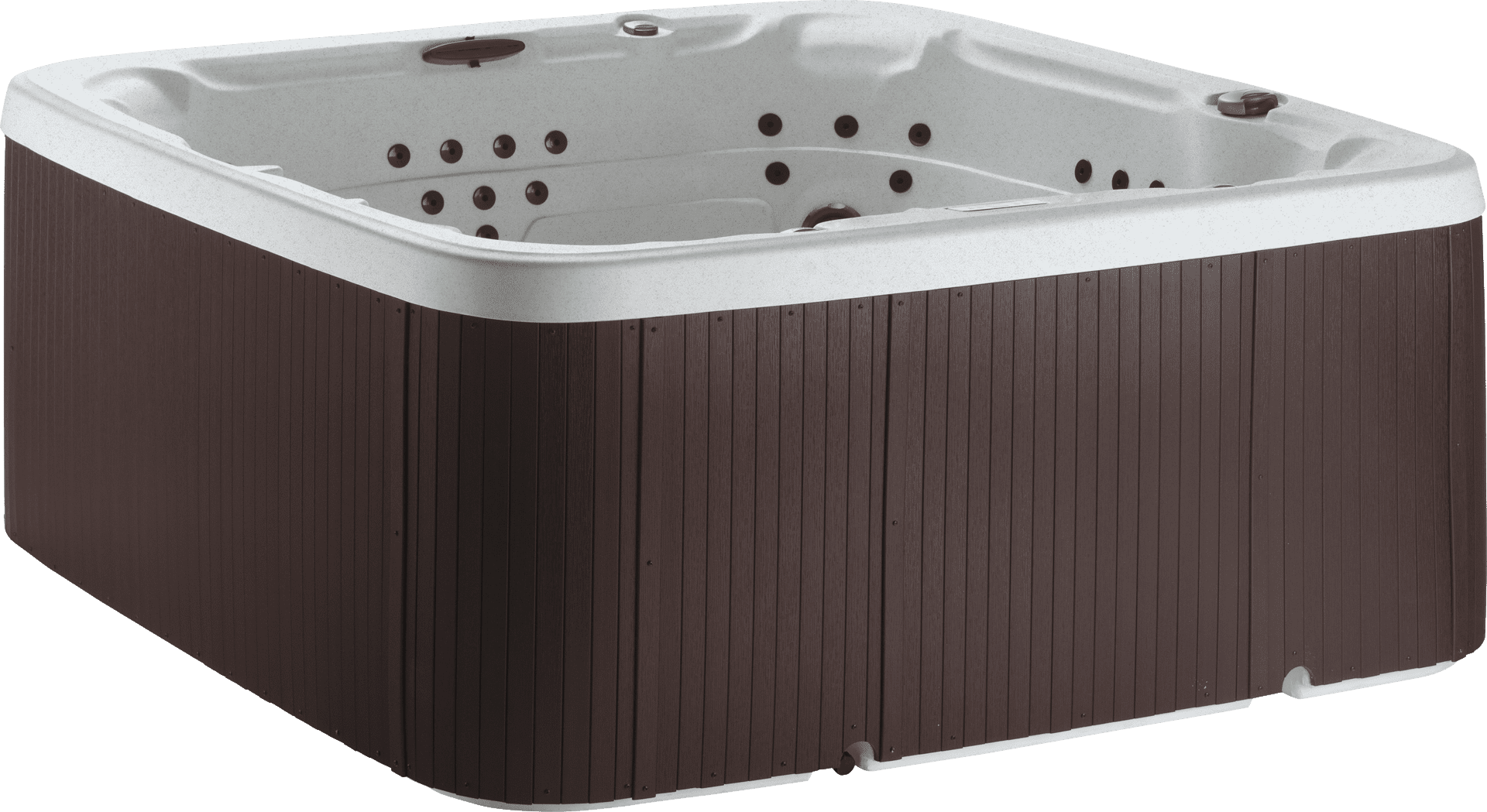Lifesmart LS700DX Pillow Bundle - 7 Person, 90-Jet, 220-Volt, Sea Salt/ Espresso Brown with spa pillows included!