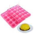 thumbnail image 2 of Silicone Mold Non-stick 20 Cavity Lolly Pop Cupcake Baking Molds with Sticks Reusable Family-Friendly Baking Kit for Homemade Treats, 2 of 8
