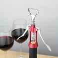 thumbnail image 4 of Sacacorchos de alas rojas, gusano autocentrante, abridor de botellas vino tinto abridor de botellas de cerveza abridor de botellas multifunción aleación de zinc, 4 of 5