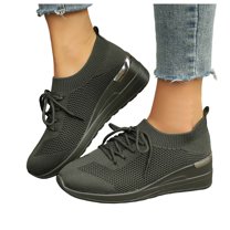 Oyedens Athletic Sneakers For Women Men Unisex Breathable Mesh Wedge Sport Fitness Hiking Tennis Running Shoes