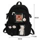 thumbnail image 1 of Mochila estética japonesa para niñas, mochilas escolares bonitas para estudiantes, adolescentes, bolsillos Kawaii para mujer, Mochila para portátil Harajuku Fivean unisex, 1 of 2