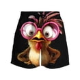 thumbnail image 4 of qelini Swim Trunks for Men Big and Tall Running Shorts Drawstring Waist Print Shorts Swimwear Bottoms, 4 of 6