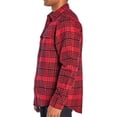 thumbnail image 2 of Woolrich Men's Heavyweight Brushed Cotton Brawny Flannel Shirt (Red Grid Plaid, XL), 2 of 4