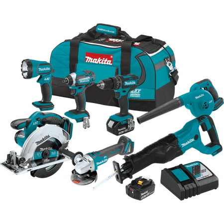 Makita XT706 18V LXT Lithium-Ion Cordless 7-Pc. Combo Kit