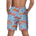 thumbnail image 2 of Lsque Mens Swim Trunks Flamingo Pattern - Bathing Suit Compression Liner - Beach Swim Shorts Swimwear - (S-3XL) - Stretch Quick Dry -XX-Large, 2 of 9