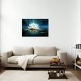 thumbnail image 4 of ZHONGYUTONG Lotus Flower Painting Zen Canvas Wall Art Spa Meditation Picture Prints Decor (20"x30"), 4 of 7