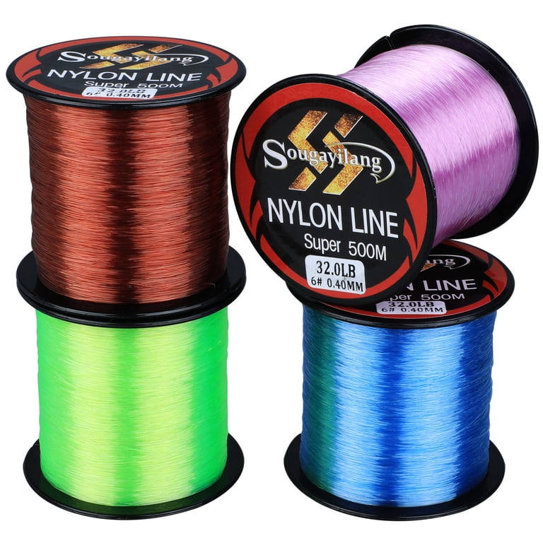 bulk spool ice fishing line Sougayilang 500m Ice Fishing Line Nylon Line Durable Monofilament Super  Strong Thread Bulk Spool
