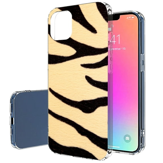 TalkingCase Slim Case for Apple iPhone 14, Slim Thin Gel Tpu Cover, Bengal Tiger Print, Light Weight, Flexible, Soft, Anti-Scratch, Printed in USA