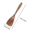 thumbnail image 2 of GOOHOCHY Large Serving Spoons Spatula Wood Heat-resistant Kitchen Use 1Set, 2 of 6