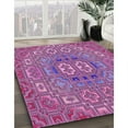 thumbnail image 3 of Ahgly Company Machine Washable Indoor Round Transitional Orchid Purple Area Rugs, 6' Round, 3 of 7
