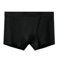 thumbnail image 1 of Ceisia Men's Solid Cotton Stretch Mid-Rise Boxer Briefs for Comfort & Daily Wear Black L Gifts, 1 of 4