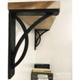 thumbnail image 6 of Ekena Millwork 2"W x 7 1/2"D x 10"H Miller Wrought Iron Bracket, (Triple center brace) (4-Pack), 6 of 6