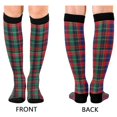 thumbnail image 4 of FORMRS Womens Knee High Socks Casual Long Thick Travel Daily Wear, 1 Pair, Red Green Pattern, 4 of 6