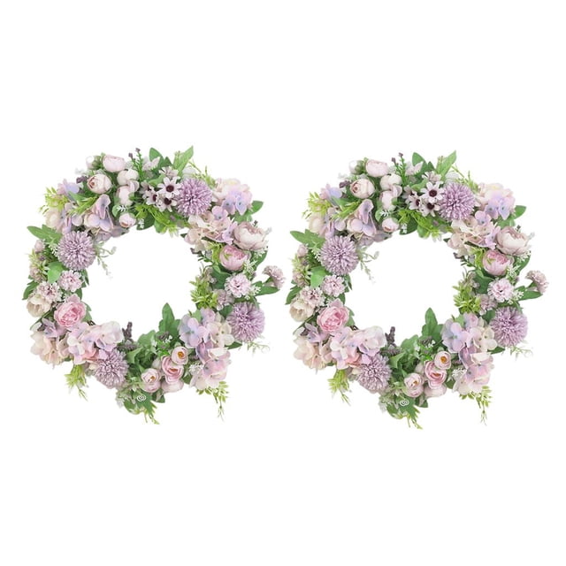 2x artificial , de primavera de 16 pulgadas, para decoración de , de granja, púrpura