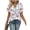 Flower pattern, variant on Womens Blouses Summer Tops Rolled Sleeve Shirts Short Sleeve Tee Dressy Casual Summer Vacation Fashion Clothing 2026