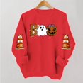thumbnail image 2 of Jsaierl Womens Halloween Sweatshirts Cute Graphic Pullovers Vintage Going Out Round Neck Long Sleeve Sweater Tops Halloween Clothes, Sizes S-2XL, 2 of 6