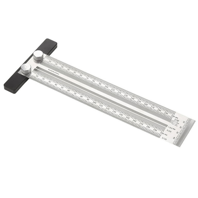 t type woodworking multifunction high-precision ruler