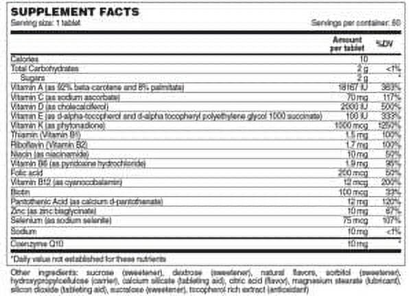 Dekas Plus Multivitamin Supplement Chewables, 60 Count