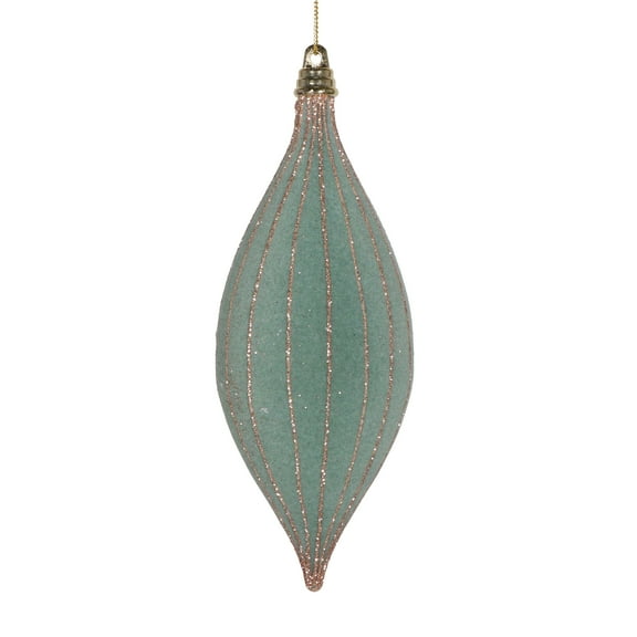 Vickerman 7" Light Green Shuttle Ornament, 3 per bag.