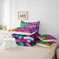 thumbnail image 5 of Building Blocks Full Comforter Set,7 Pieces Rainbow Bricks Comforters Full Bed in a Bag Gradient Watercolor Geometry Brick Bedding Comforter Sets with Comforter,Sheets,Shams & Pillowcases, 5 of 5