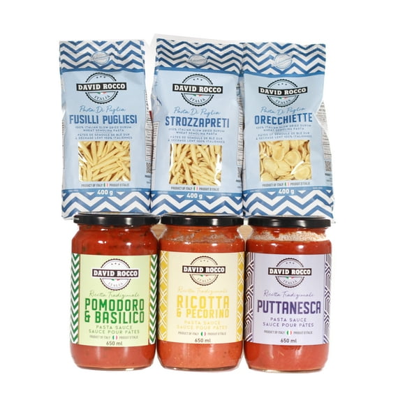 David Rocco 6pc Pasta & Sauce Bundle