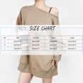 thumbnail image 3 of off The Shoulder Sweatshirt, Yigetop Women's Fashion Solid Color Sweatshirt Casual Long Sleeve Oversized Fall Pullover Sweatshirts Over The Shoulder Sweater Khaki S, 3 of 4