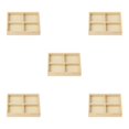 thumbnail image 1 of Thinsony Jewelry Display Tray Case Beads Holder Ladies Bangles Gemstone Stackable 4 grids 7.87x5.91x1.38 Inch 5Set, 1 of 6