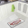 thumbnail image 4 of Dreamtimes Valentine's Day Kitchen Rug 39"x20", Valentine's Day Cute Bunny Non Slip Washable Cushioned Carpets Polyester AntiFatigue Comfort Porch Floor Mat for Washroom Bedroom Bedroom Office, 4 of 7