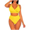 thumbnail image 2 of Bikini cómodo para mujer, conjunto sólido, traje de baño de dos piezas con sujetador relleno, traje de baño, ropa de playa OAVQHLG3B Store lin121212, 2 of 4