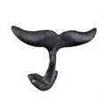 thumbnail image 5 of Whale Tail Wall Hook Cast Iron Nautical Coat Towel Hanger Black 5" High Gift, 5 of 5