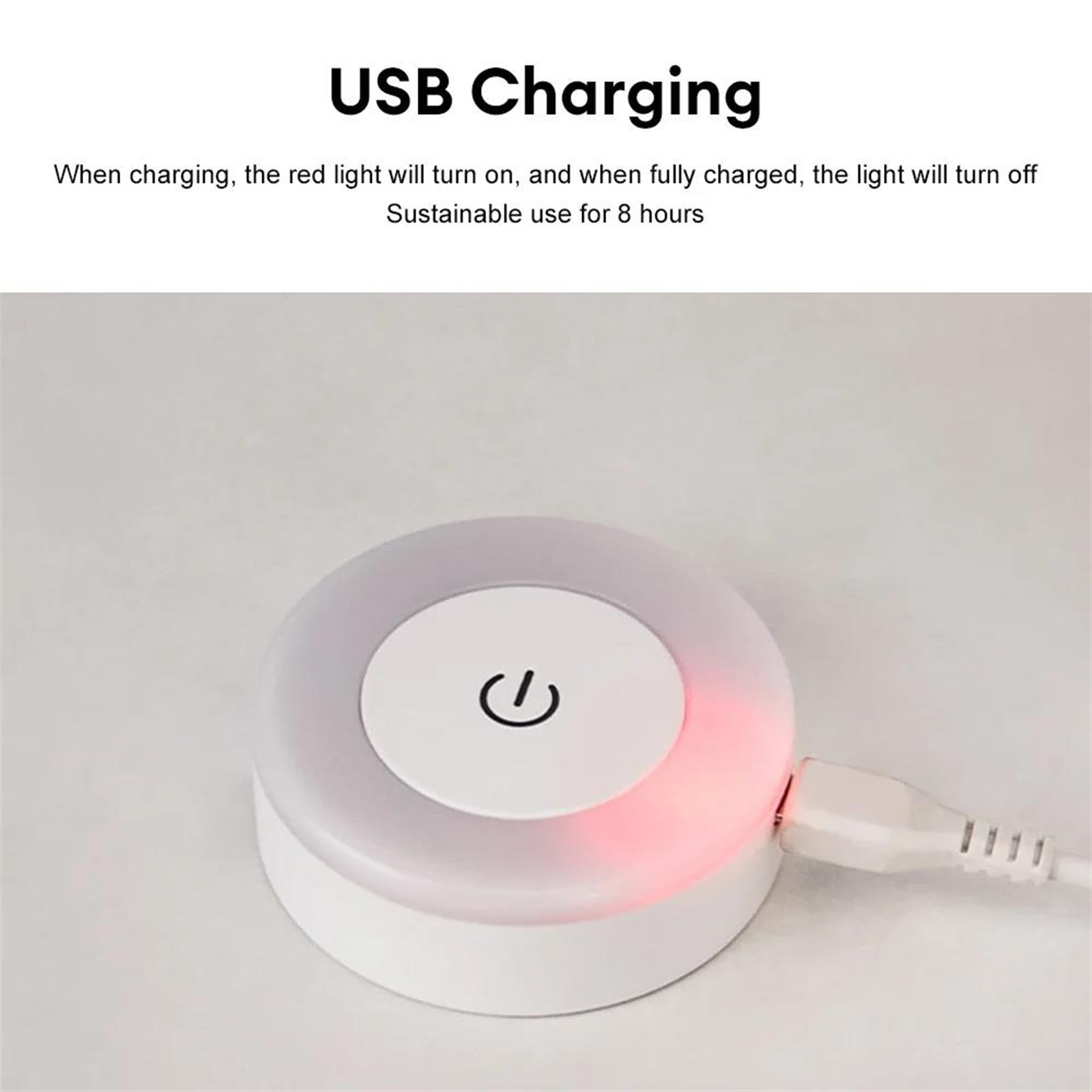 Touch Sensor Night Light Magnetic Rechargeable Dimmable Eye Protection Wall Lamp Baby Sleep BedsideCloset Light