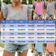 thumbnail image 3 of mfyjkho Tops De Gimnasio Para Mujer, Suéter De Cuello Cuadrado Y Manga Corta Con Volantes A Cuadros Para Mujer, Top De Moda Tops Y Blusas Para Mujer Xl, 3 of 7