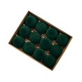 thumbnail image 1 of Adornos Navideños De Terciopelo Para El Árbol Juego De 12 Adornos Navideños De Terciopelo De 8 Cm Para El Árbol Adornos De Terciopelo Marrón Adornos Navideños A Granel Para Colgar, 1 of 6