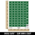 thumbnail image 2 of Paid Double Line Border Invoice Sticker Set - Dark Green - Matte Finish - 1.5" Small, 2 of 7