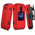 thumbnail image 3 of ThousndGear Case for Alcatel TCL Flip 2 2022(T408DL)/TCL Go Flip 2(4058G)/TCL Flip(4058E)/TCL Classic(4058R), Swivel Belt Clip Holster with Kickstand, for Go Flip 2 with Screen Protector - Blue, 3 of 4