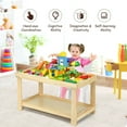 thumbnail image 6 of Gymax Patented Wood Kids Activity Play Table Block Table Multifunction W/Storage Natural, 6 of 10