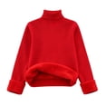thumbnail image 4 of Chandails à Col Roulé pour Femmes, Yigetop Chandails à Col Roulé Duveteux pour Femmes Chandail à Enfiler d'Automne Tricot Torsadé Manches Longues Hauts de Chandail Chandails pour Femmes Pulls Rouge 3TG, 4 of 5
