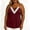 Wine, variant on NominalSnug Womens Plus Size Tank Tops Adjustable Spaghetti Strap Camisoles Lace Criss Cross V Neck Tunic Tops Casual Loose Blouse
