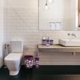 thumbnail image 7 of Bathroom Accessories Set Complete, Toilet Brush and Holder, Trash Can, Toothbrush Holder, Purple, 7 Pieces, 7 of 7