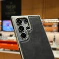 thumbnail image 5 of PU Leather Case for Samsung Galaxy S25 Plus with Adjustable Kickstand, Retro Luxury Business Electroplated Edges Military-Grade Drop Protection Slim Back Cover for Samsung Galaxy S25 Plus, Black, 5 of 8