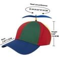 thumbnail image 6 of Toptie Propeller Hat Adult/Kids Unisex Baseball Cap Colorful Outdoor Hat Toy-Orange-Adult, 6 of 6