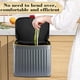 thumbnail image 2 of bote de basura desmontable y de encimera, bote de basura pequeño de acero inoxidable de 4 litros con tapa, bote de basura de cocina debajo del fregadero, gabinete colgante para cocina, 2 of 5