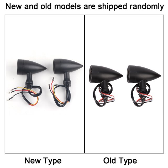 Senyar Clignotant de Moto, 2 Pcs Clignotant Universel en Aluminium Rétro LED