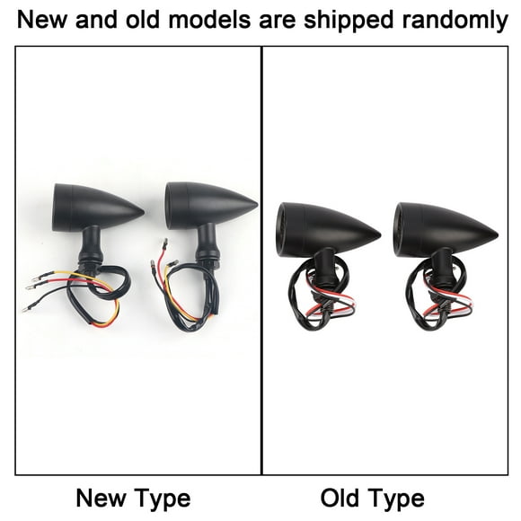 Senyar Clignotant de Moto, 2 Pcs Clignotant Universel en Aluminium Rétro LED